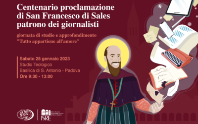 CENTENARIO DI PROCLAMAZIONE DI SAN FRANCESCO DI SALES PATRONO DEI GIORNALISTI