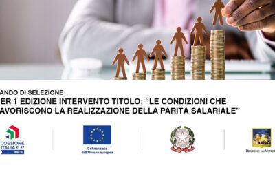 BANDO DI SELEZIONE PER 1 EDIZIONE INTERVENTO TITOLO: “LE CONDIZIONI CHE FAVORISCONO LA REALIZZAZIONE DELLA PARITÀ SALARIALE”