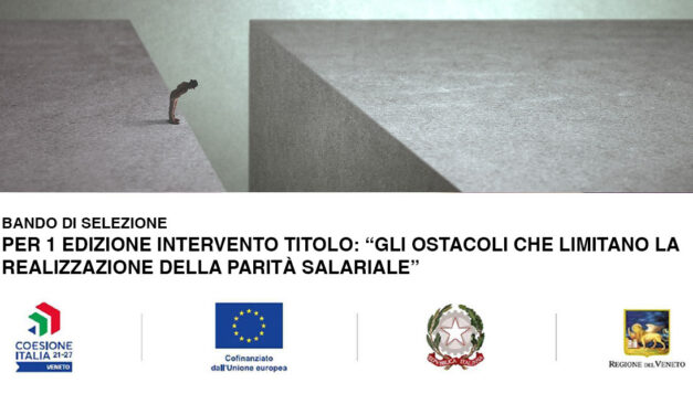 Bando di selezione Per 1 edizione intervento titolo: “Gli ostacoli che limitano la realizzazione della parità salariale”