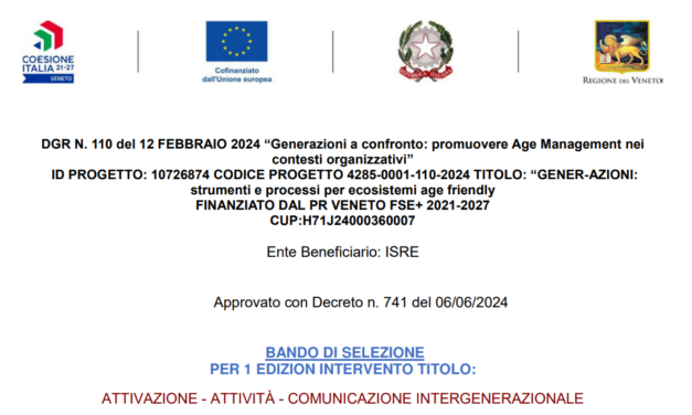 Bando di selezione per 1 edizione intervento titolo: attivazione – analisi fabbisogni – validiamo li lavoro di analisi contenuti e obiettivi dell’attività formativa