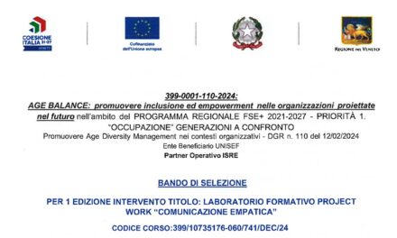BANDO DI SELEZIONE: LABORATORIO FORMATIVO PROJECT  WORK “COMUNICAZIONE EMPATICA”